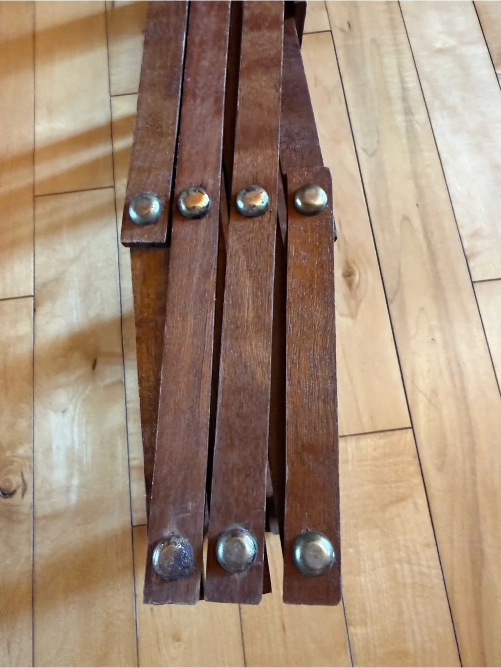 Vintage Wood Accordion Wine Rack